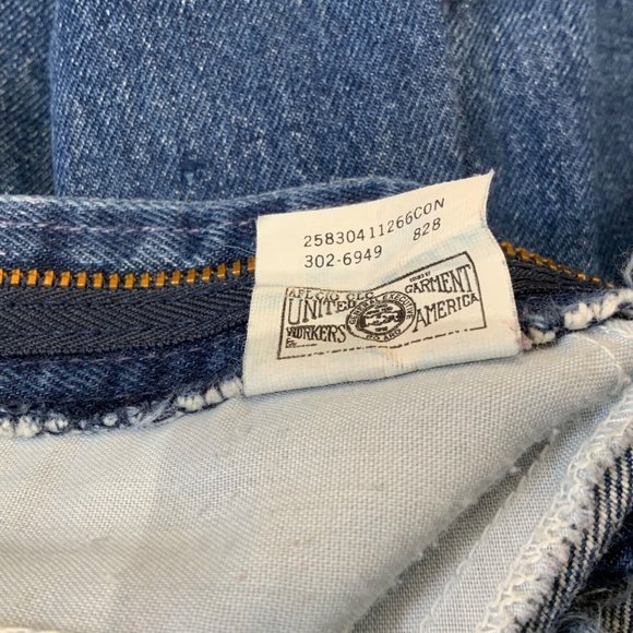 Vintage LEE RIDERS Womens Jeans Sz 11 High Waist Blue Denim Mom Rise 80s 90s - Picture 5 of 10